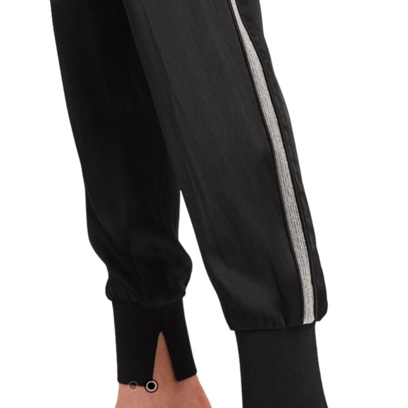 3.1 Phillip Lim Side Stripe Satin Jogging Pants Black Size 0 Retails $650 - Picture 8 of 13